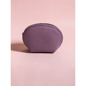 HENRI BENDEL Lavender Leather Small Cosmetic Makeup Bag Pouch